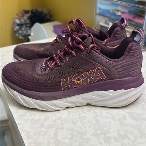 Hoka Bondi 6 Purple or dark mauve colored Athletic Shoes